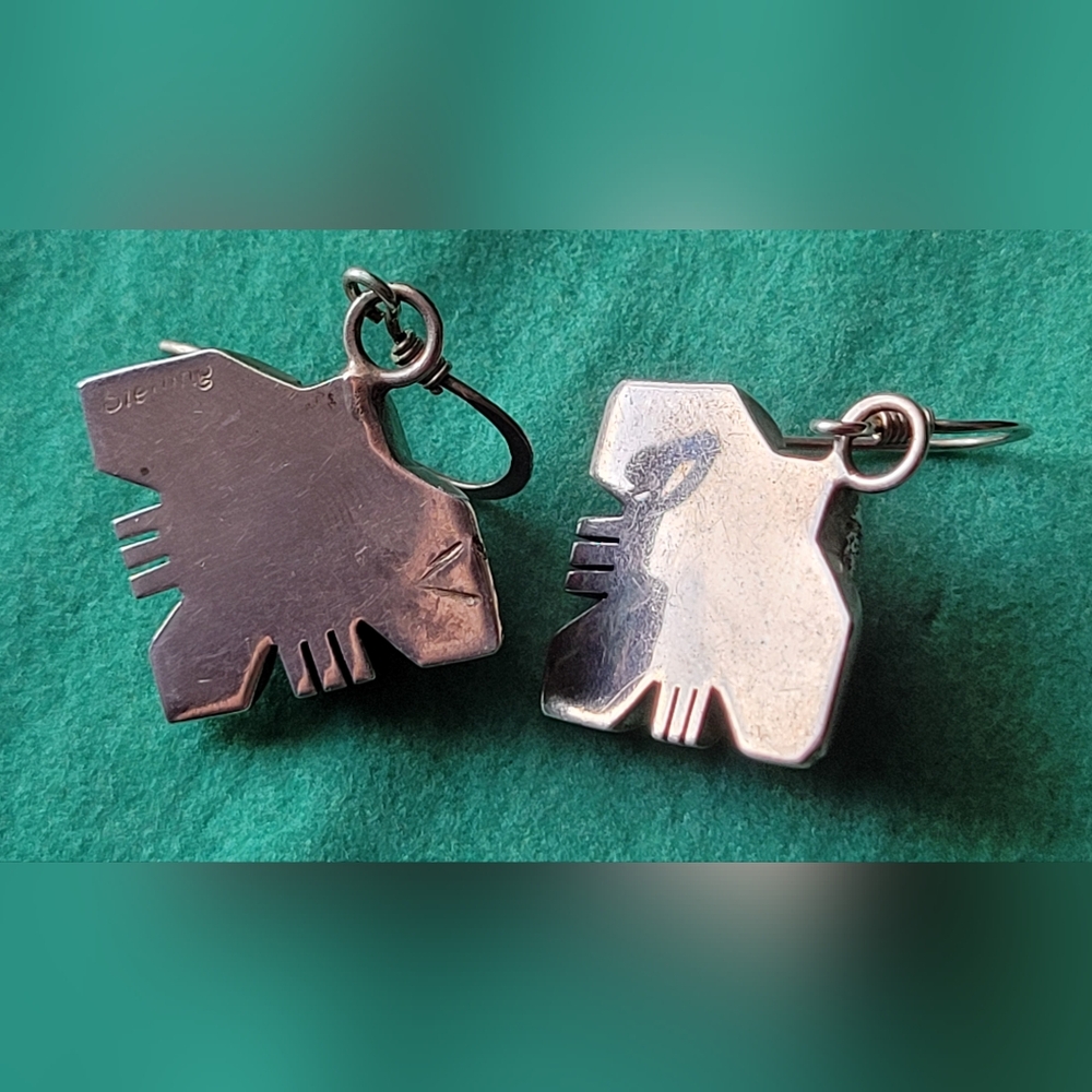 Vintage sterling silver necklace and earrings set - Picture 4 of 8